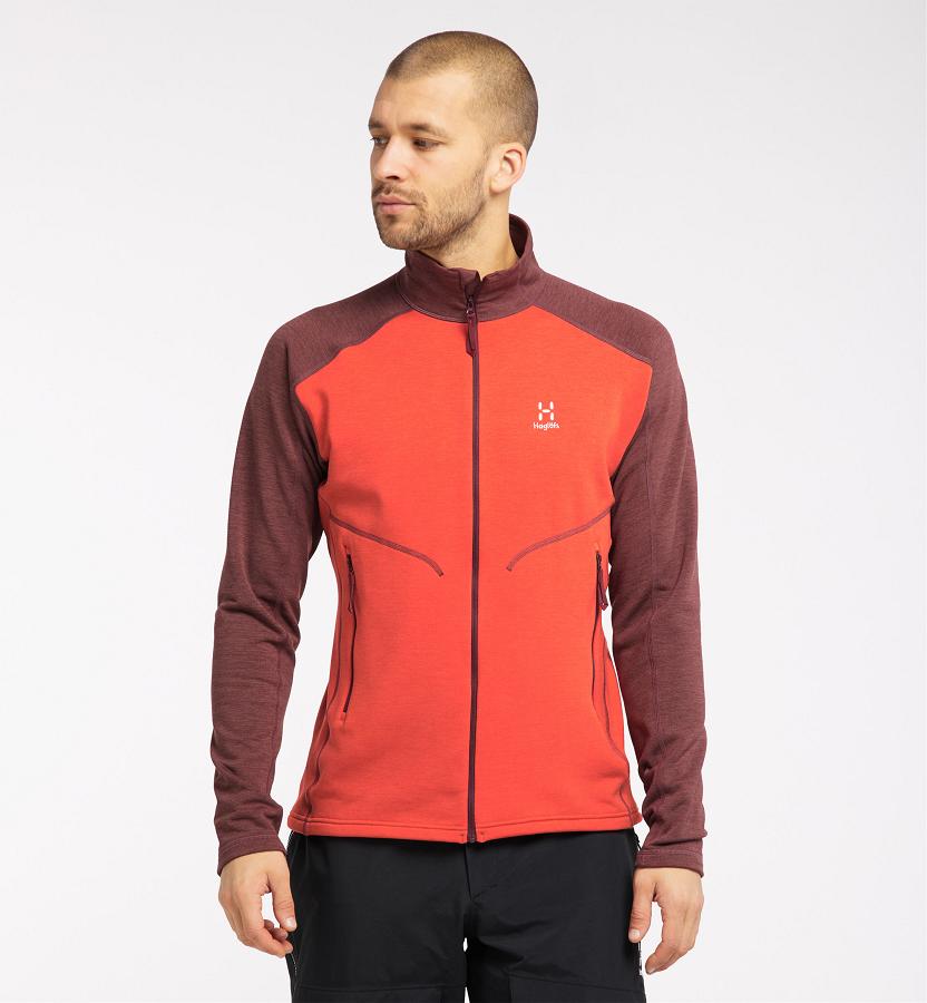 Haglöfs Mens Heron Fleece Red New Zealand 56870SPHT